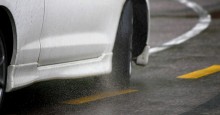 Brake maintenance for rainy fall weather. Car on wet road. Photo ID 15126480 © Nikita Zabellevich | Dreamstime.com